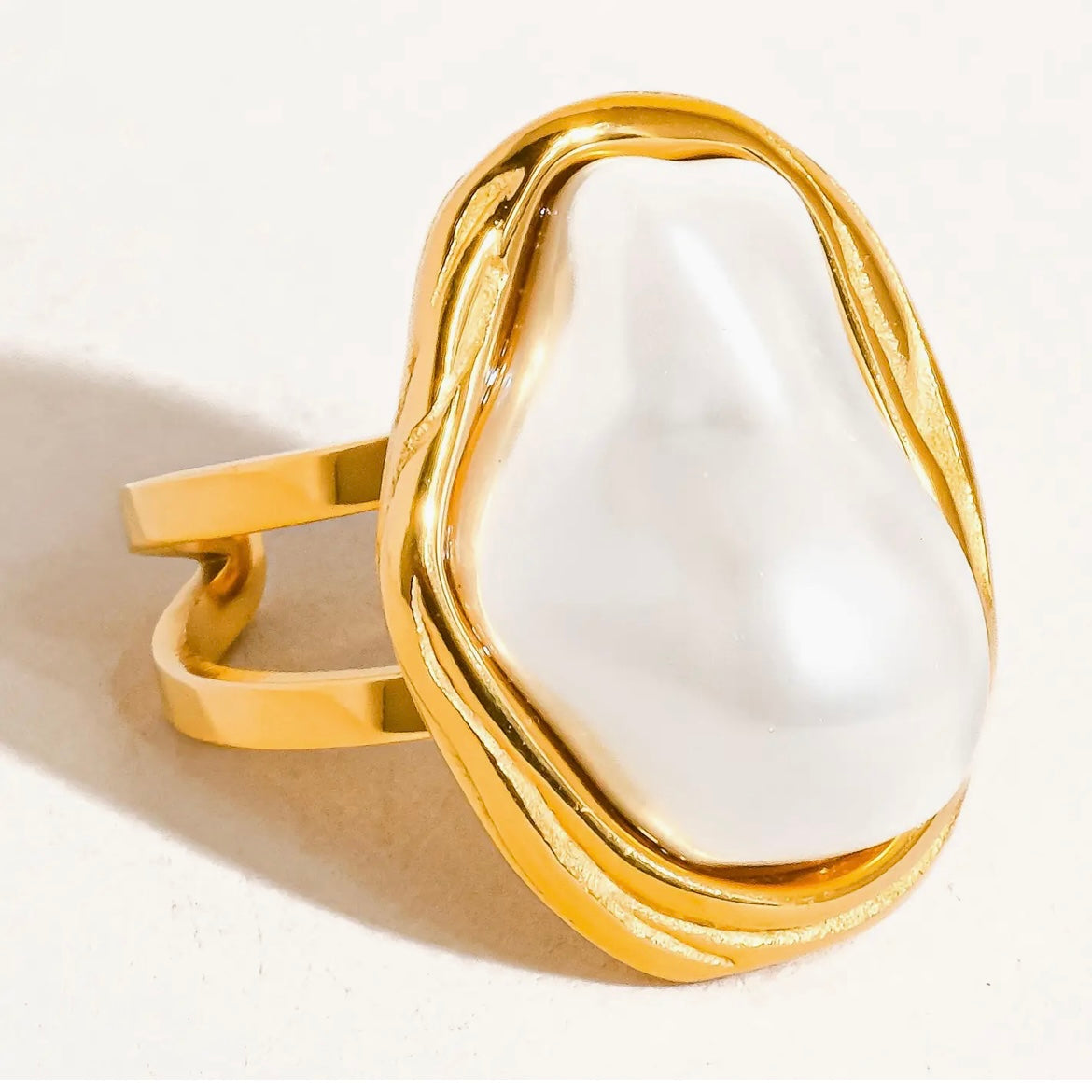 Bold Pearl Ring
