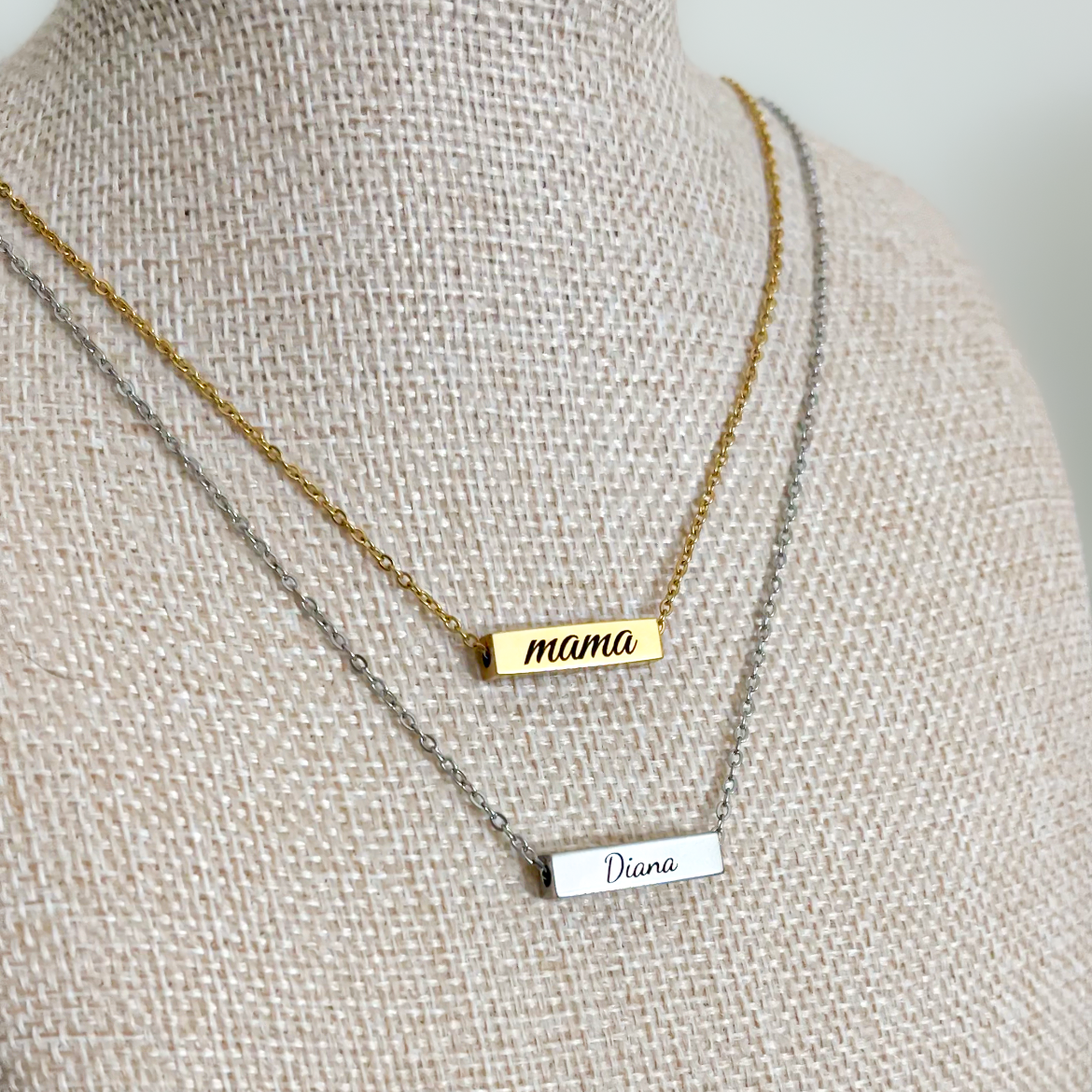 3D Mini Bar Custom Necklace